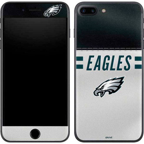 NFL Philadelphia Eagles White Striped iPhone 8 Plus Skin