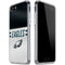 NFL Philadelphia Eagles White Striped iPhone SE (2nd & 3rd Gen) Clear Case