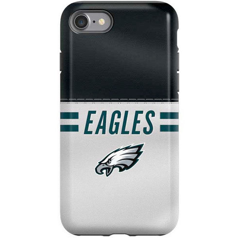 NFL Philadelphia Eagles White Striped iPhone SE (2nd & 3rd Gen) Pro Case