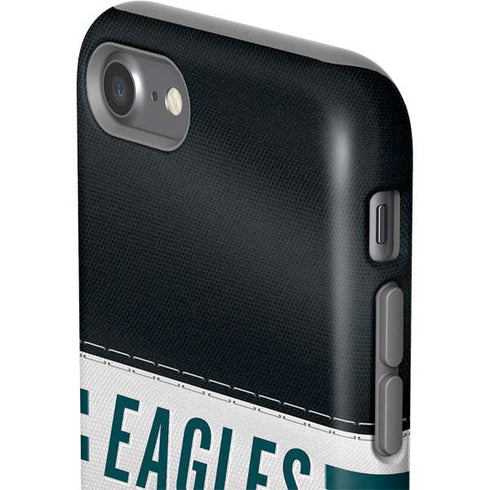 NFL Philadelphia Eagles White Striped iPhone SE (2nd & 3rd Gen) Pro Case