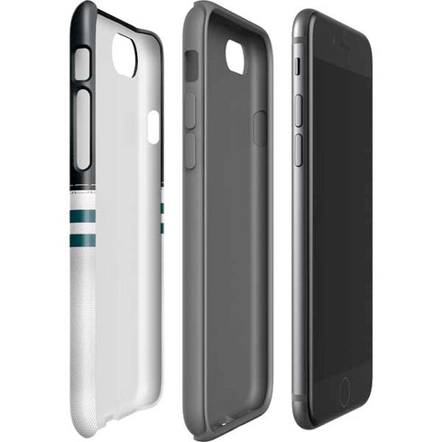 NFL Philadelphia Eagles White Striped iPhone SE (2nd & 3rd Gen) Pro Case