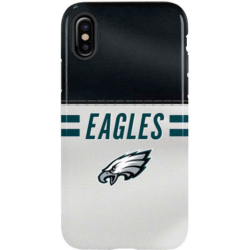NFL Philadelphia Eagles White Striped iPhone X Pro Case