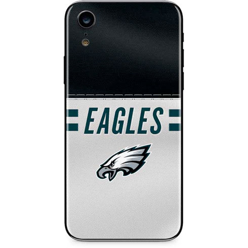NFL Philadelphia Eagles White Striped iPhone XR Skin
