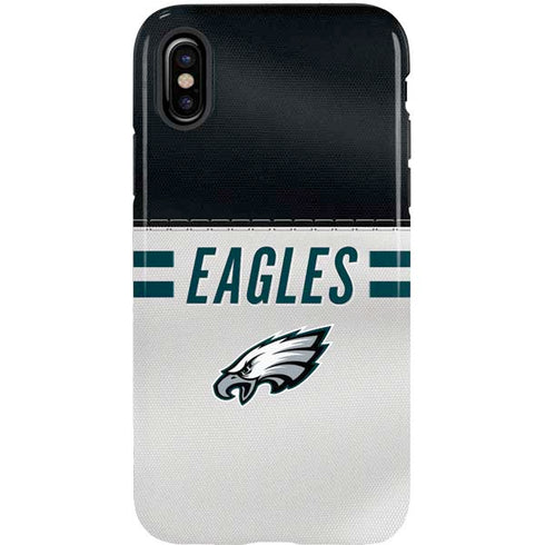 NFL Philadelphia Eagles White Striped iPhone XS Pro Case