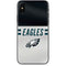 NFL Philadelphia Eagles White Striped iPhone XS Skin