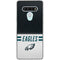 NFL Philadelphia Eagles White Striped LG Stylo 6 Clear Case