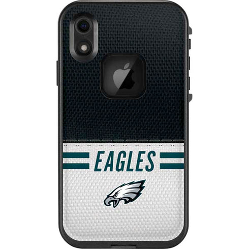 NFL Philadelphia Eagles White Striped LifeProof Fre iPhone Skin