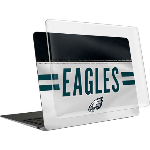 NFL Philadelphia Eagles White Striped MacBook Air 13in (2020) Case plus Skin