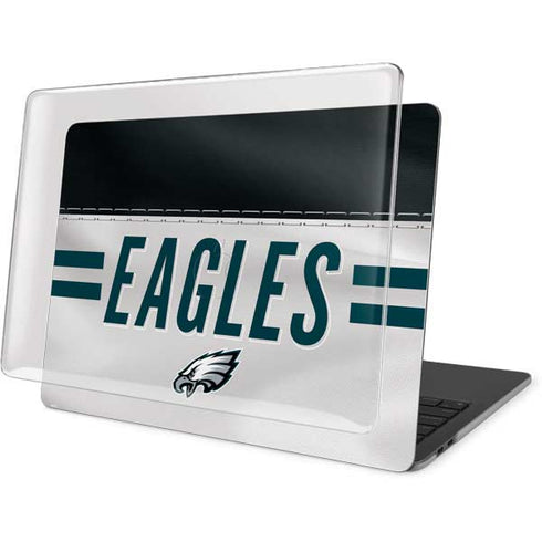 NFL Philadelphia Eagles White Striped MacBook Pro 16in (2019-20) Case plus Skin