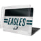 NFL Philadelphia Eagles White Striped MacBook Pro 16in (2019-20) Case plus Skin