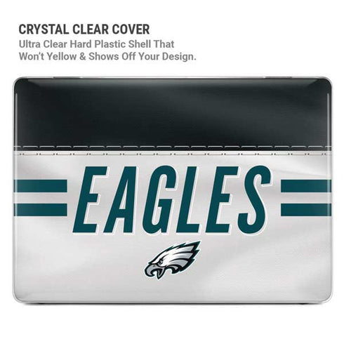 NFL Philadelphia Eagles White Striped MacBook Pro 16in (2021-25) Case plus Skin