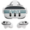 NFL Philadelphia Eagles White Striped Meta Quest 3 Skin