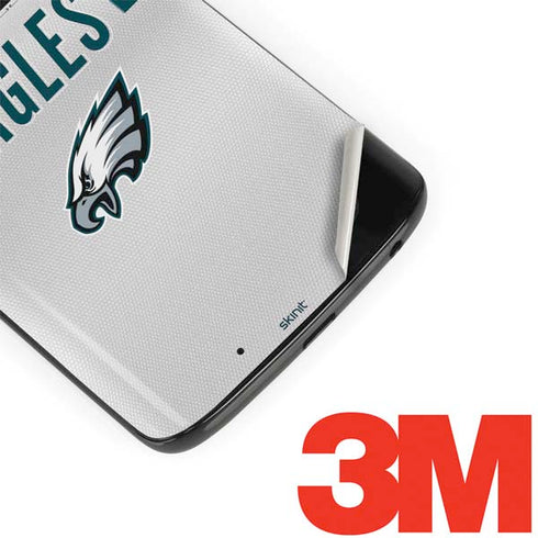 NFL Philadelphia Eagles White Striped Moto G6 Skin
