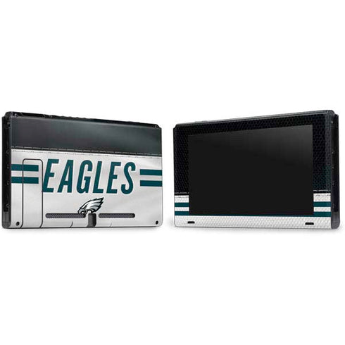 NFL Philadelphia Eagles White Striped Nintendo Switch Bundle Skin
