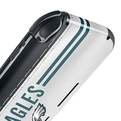 NFL Philadelphia Eagles White Striped Nintendo Switch Lite Skin