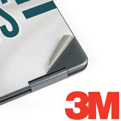 NFL Philadelphia Eagles White Striped Notebook 9 Pro 13in (2017) Skin