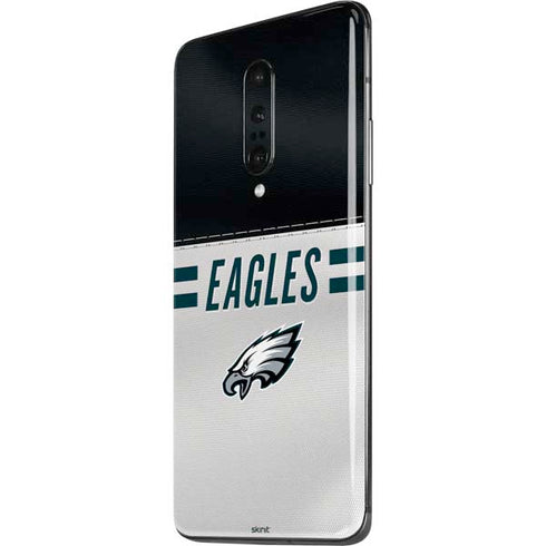 NFL Philadelphia Eagles White Striped OnePlus 7 Pro Skin