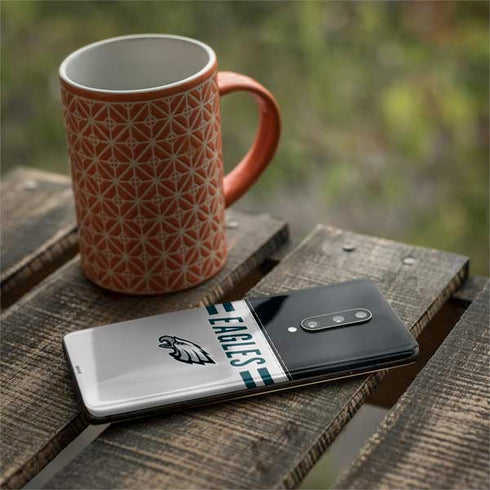 NFL Philadelphia Eagles White Striped OnePlus 7 Pro Skin