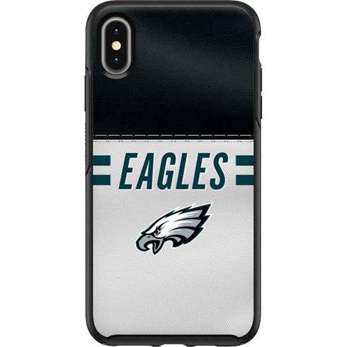 NFL Philadelphia Eagles White Striped Otterbox Symmetry iPhone Skin