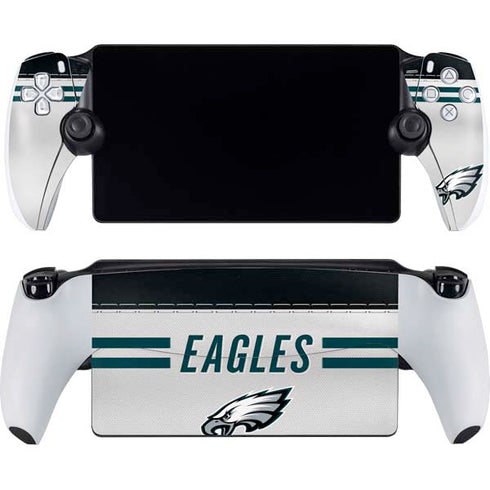 NFL Philadelphia Eagles White Striped PlayStation Portal Remote Player Skin