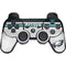 NFL Philadelphia Eagles White Striped PS3 Dual Shock wireless controller Skin