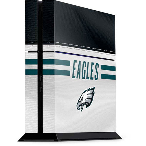NFL Philadelphia Eagles White Striped PS4 Console Skin