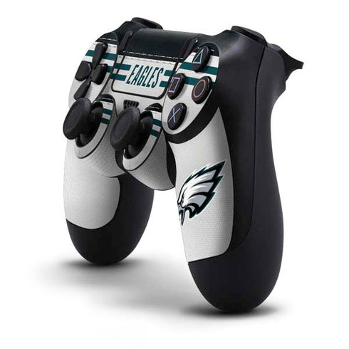 NFL Philadelphia Eagles White Striped PS4 Controller Skin