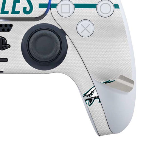 NFL Philadelphia Eagles White Striped PS5 Bundle Skin