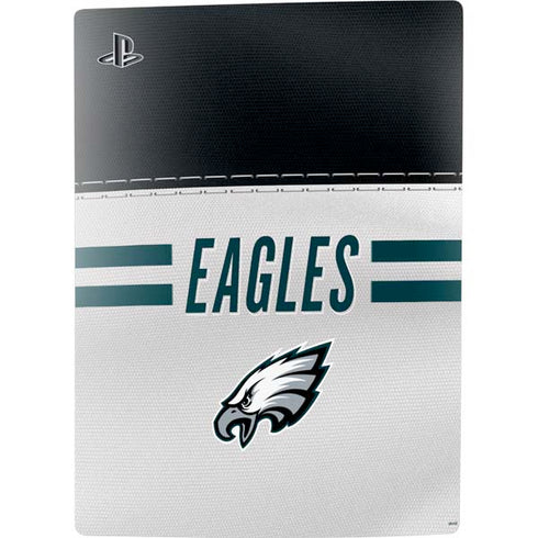 NFL Philadelphia Eagles White Striped PS5 Bundle Skin