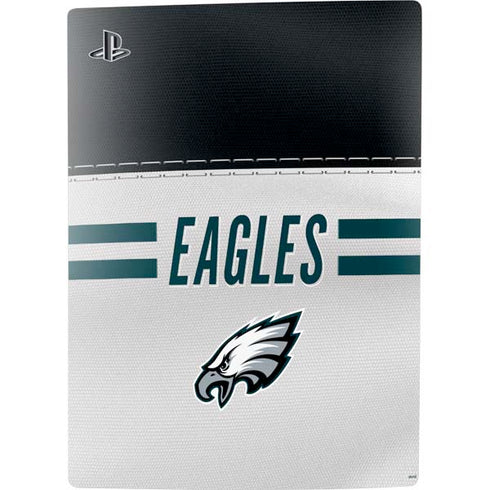 NFL Philadelphia Eagles White Striped PS5 Console Skin