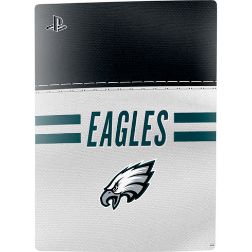 NFL Philadelphia Eagles White Striped PS5 Digital Edition Bundle Skin