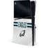 NFL Philadelphia Eagles White Striped PS5 Slim Disk Console Skin