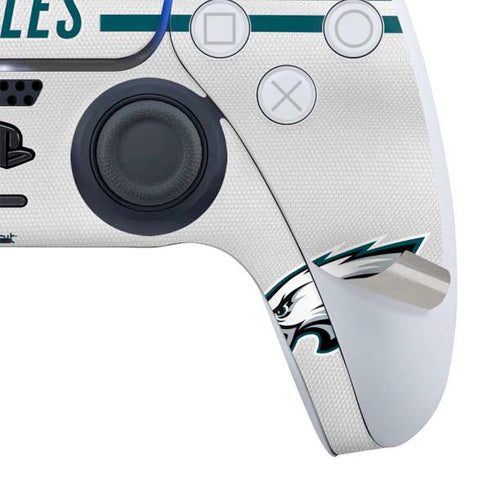 NFL Philadelphia Eagles White Striped PS5 Slim Digital Edition Bundle Skin