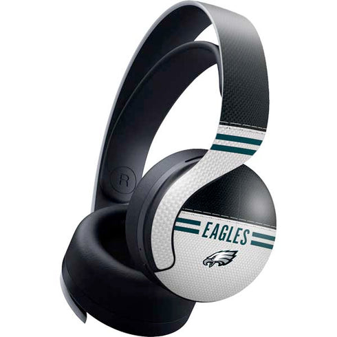NFL Philadelphia Eagles White Striped PULSE 3D Wireless Headset for PS5 Skin