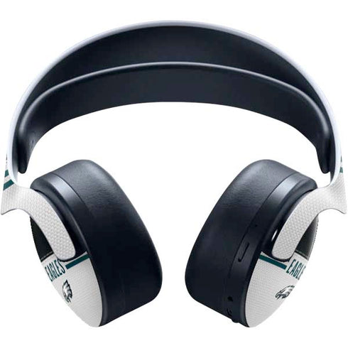 NFL Philadelphia Eagles White Striped PULSE 3D Wireless Headset for PS5 Skin