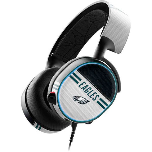NFL Philadelphia Eagles White Striped SteelSeries Arctis 3 Skin