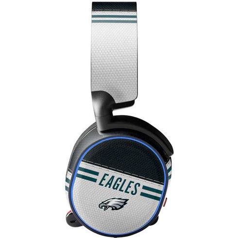 NFL Philadelphia Eagles White Striped SteelSeries Arctis 3 Skin
