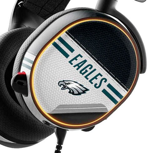 NFL Philadelphia Eagles White Striped SteelSeries Arctis 5 Skin