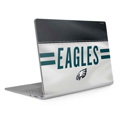 NFL Philadelphia Eagles White Striped Surface Book 2 13.5in Skin