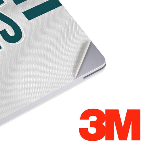 NFL Philadelphia Eagles White Striped Surface Laptop 2 Skin