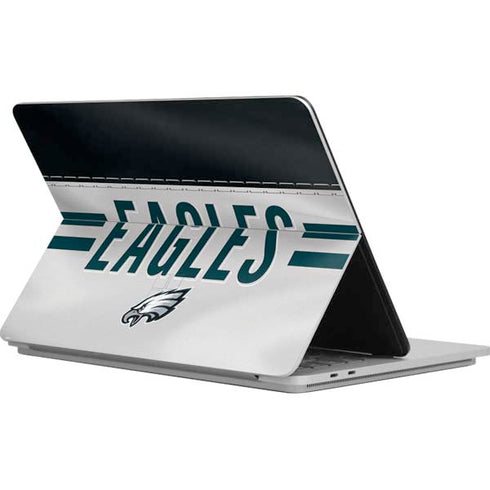NFL Philadelphia Eagles White Striped Surface Laptop Studio Skin