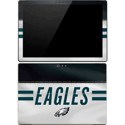 NFL Philadelphia Eagles White Striped Surface Pro 4 Skin