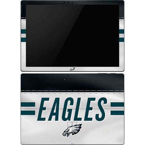 NFL Philadelphia Eagles White Striped Surface Pro 6 Skin