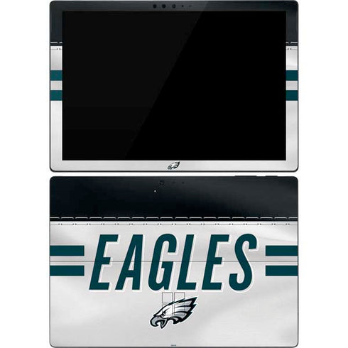 NFL Philadelphia Eagles White Striped Surface Pro 7 Skin