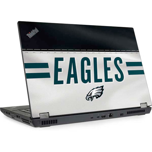 NFL Philadelphia Eagles White Striped Lenovo ThinkPad Skin