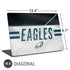 NFL Philadelphia Eagles White Striped Universal Laptop 16.6in (13.4 x 9.7in) Skin