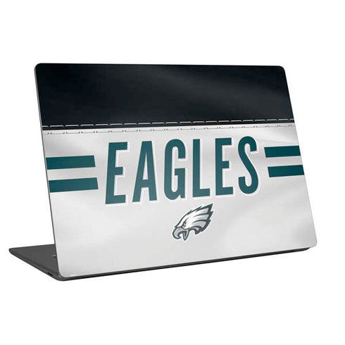 NFL Philadelphia Eagles White Striped Universal Laptop 16in (13 x 9.4in) Skin