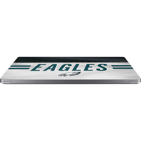 NFL Philadelphia Eagles White Striped Universal Laptop 16in (13 x 9.4in) Skin