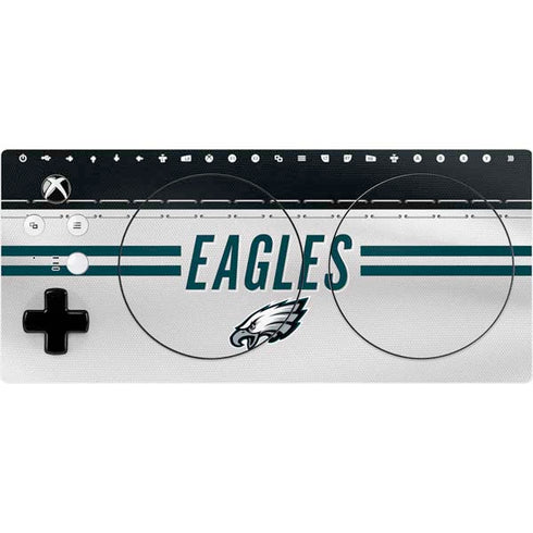 NFL Philadelphia Eagles White Striped Xbox Adaptive Controller Skin
