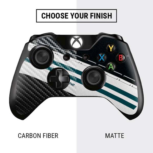 NFL Philadelphia Eagles White Striped Xbox One Controller Skin